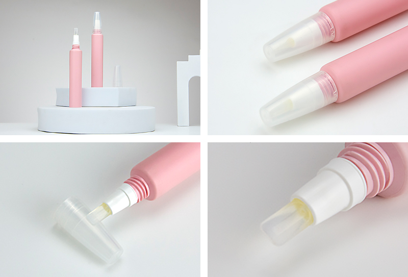 Plastic lip gloss tube