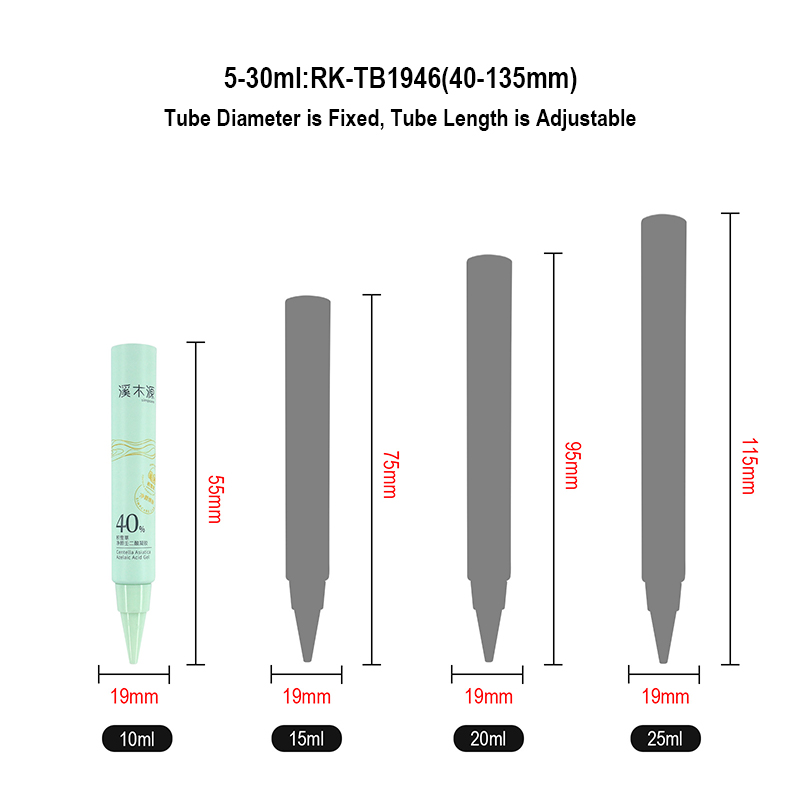 tube packaging for cosmetic gel