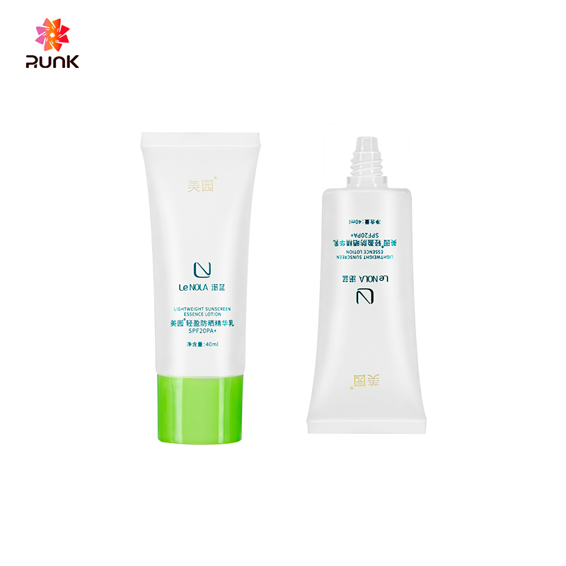 Oval flat sunscreen bb cream tube