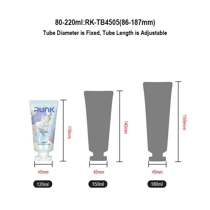 face wash plastic tube