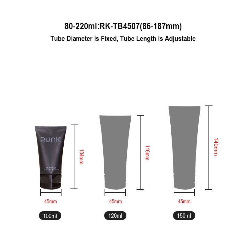 plastic face wash tube