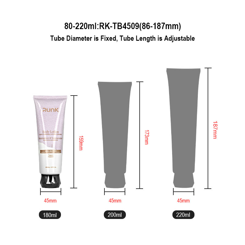 body lotion tube packaging