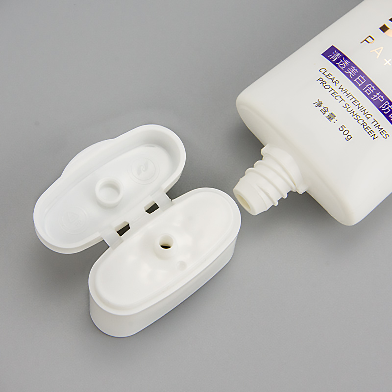 Plastic cosmetic packaging tubes