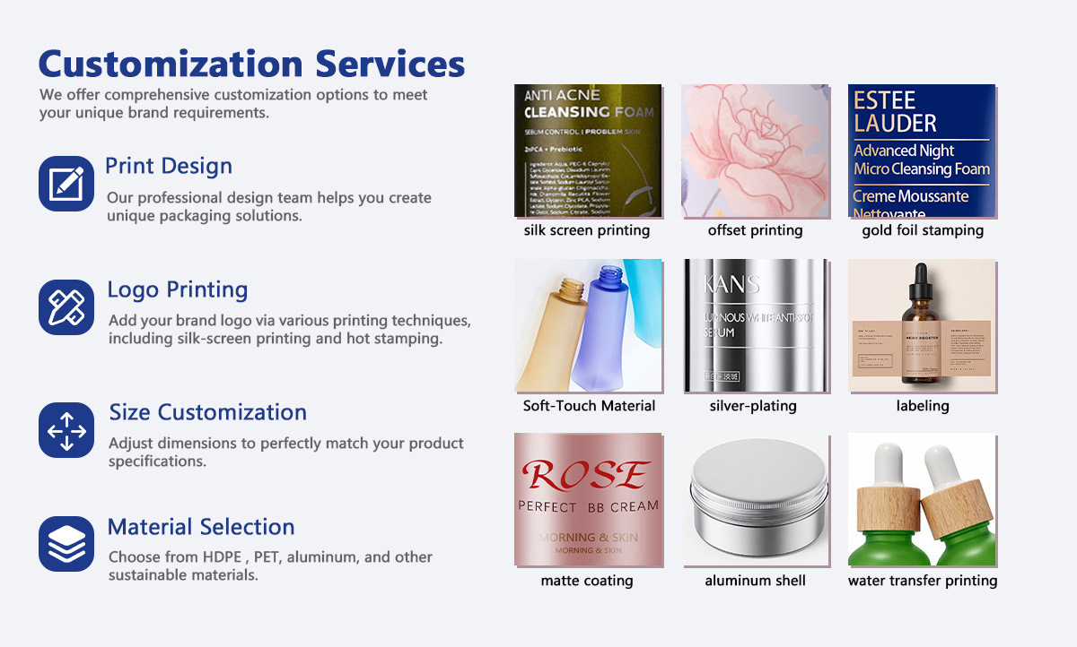 custom logo cosmetic tube