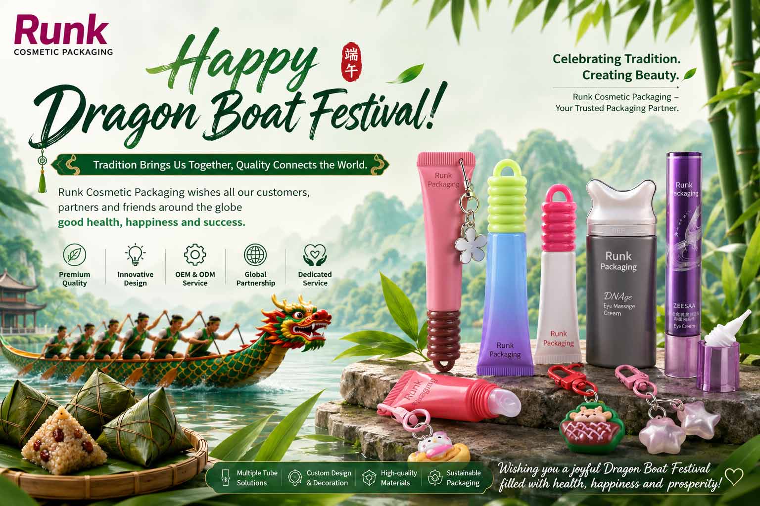 Runk Cosmetic Packaging celebra la tradizionale festa cinese delle barche drago.