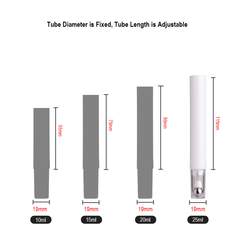 Runk cosmetic tube size