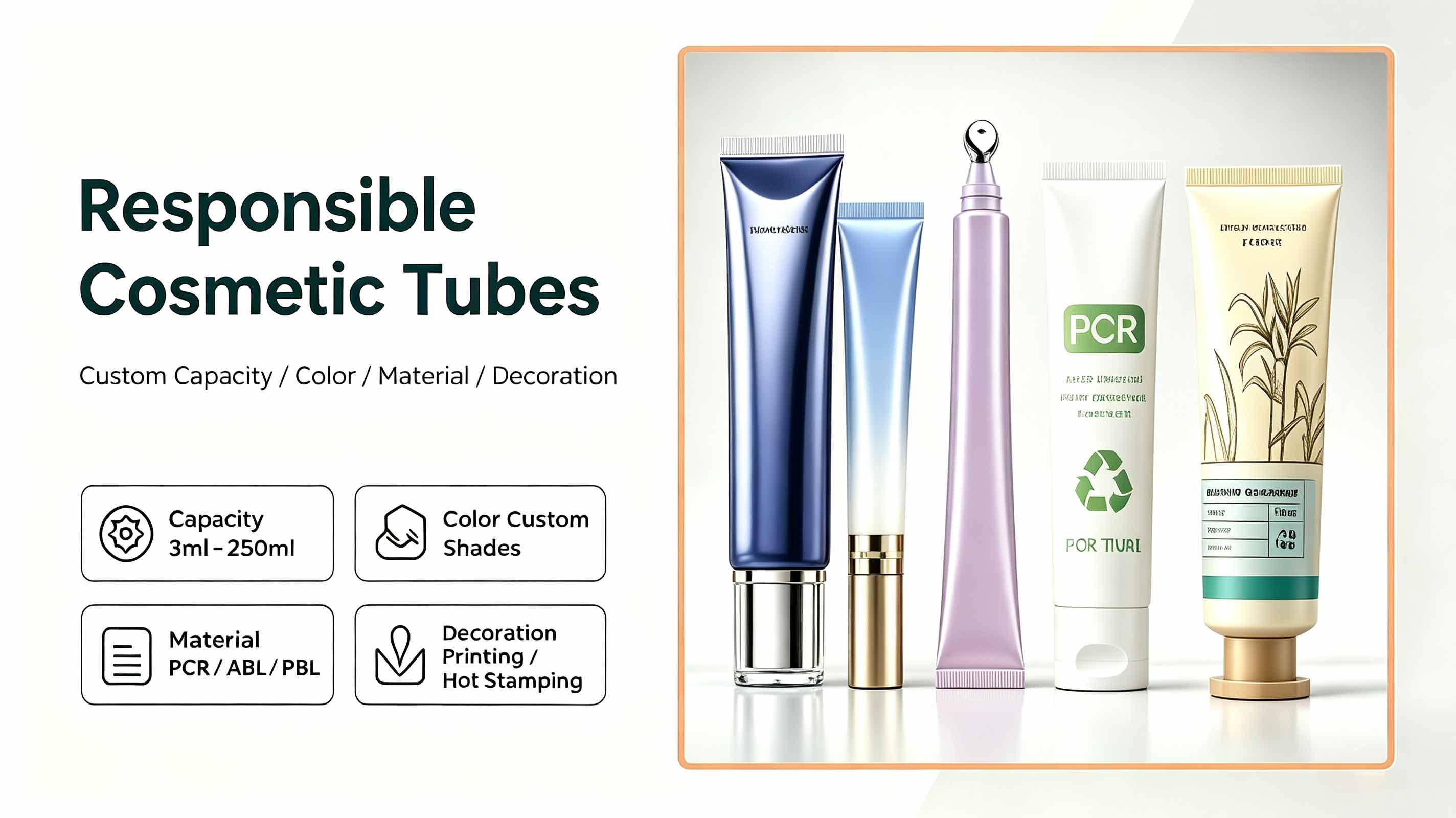 Innovazione e sostenibilità nel packaging dei tubetti per cosmetici destinati all'industria della bellezza.