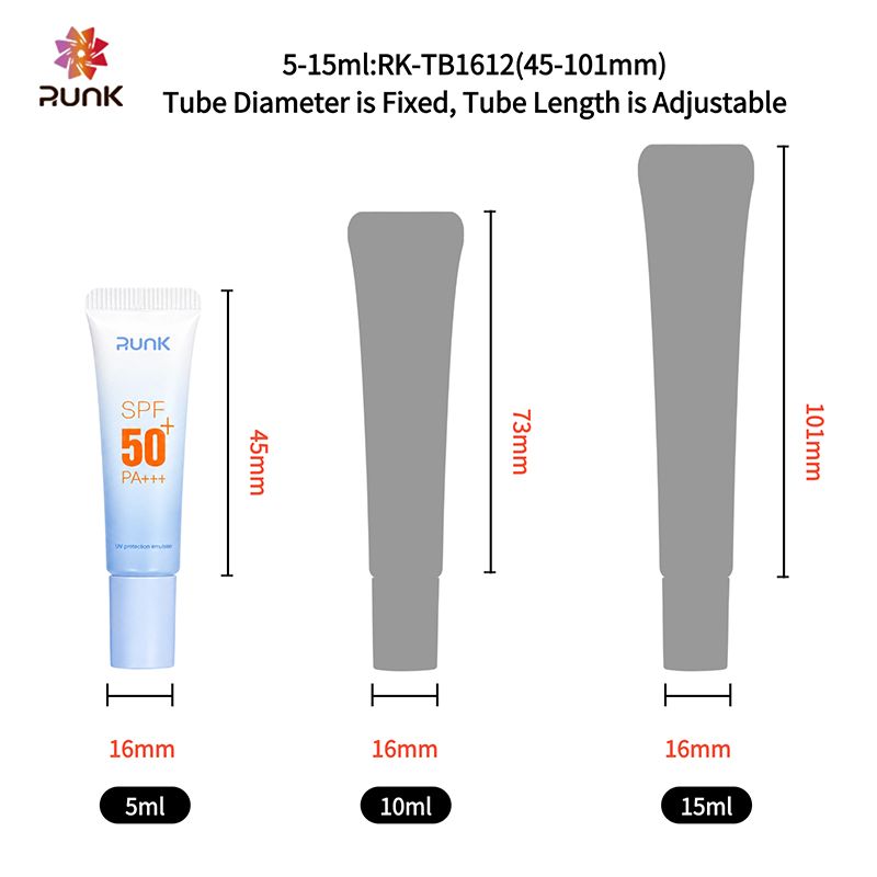 Runk Cosmetic Tube Capacity