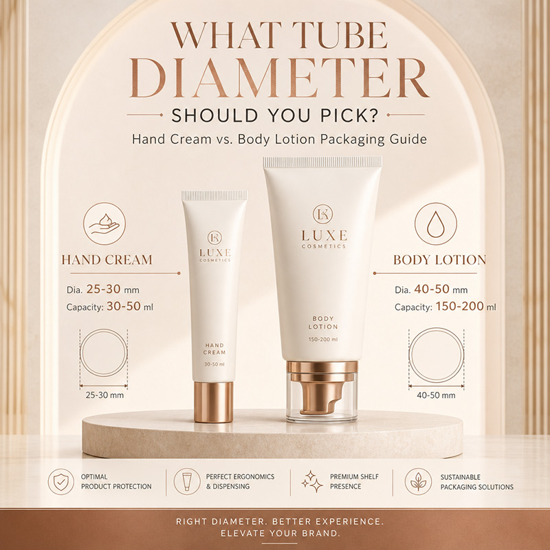 hand cream tube packaging