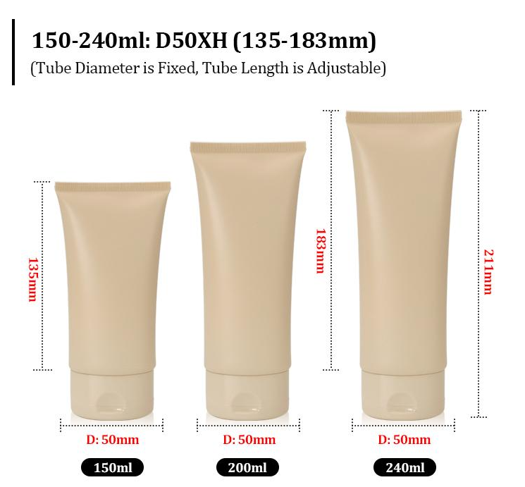 body lotion tube size